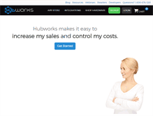 Tablet Screenshot of hubworks.com